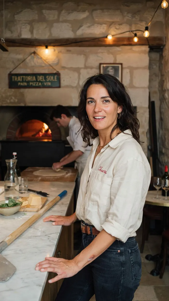 Camille F. gérante pizzeria Paris 18e