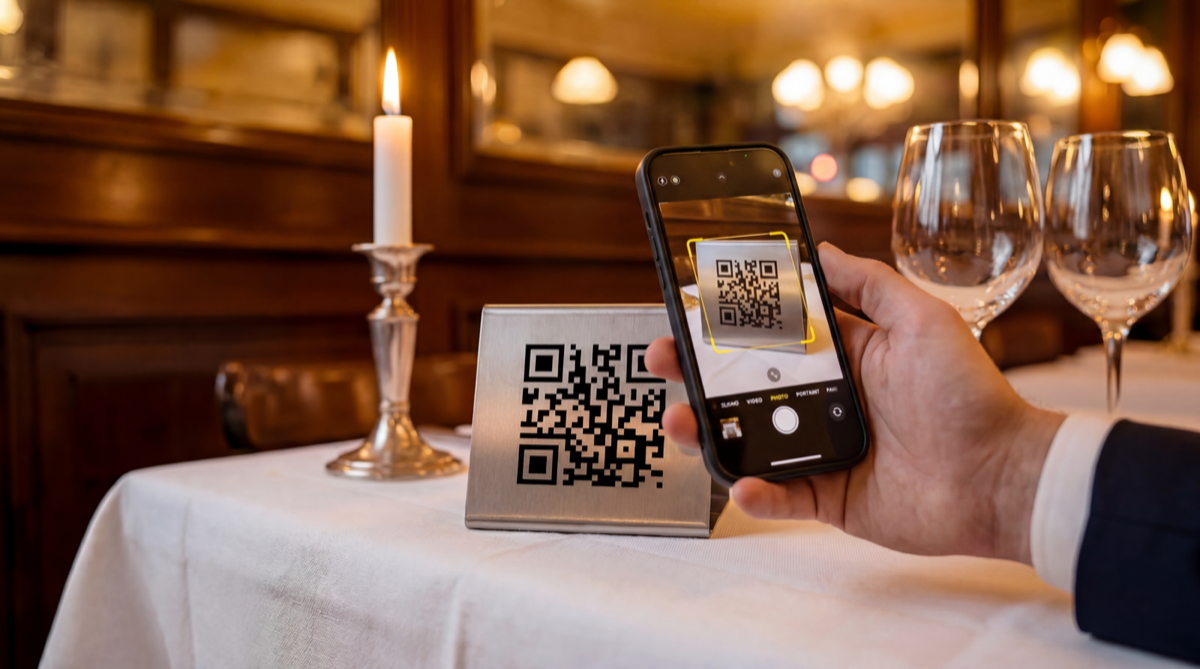 Client scannant le QR code Avistars